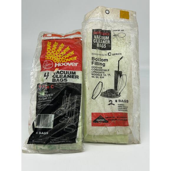 Hoover Upright Type C Series Disposal Vacuum Cleaner Bags - Picture 1 of 3